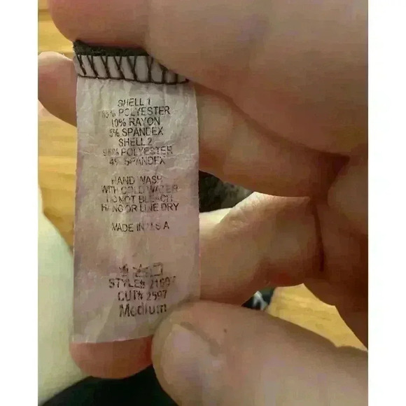 VIAMOR l Leopard color block long sleeve womens shirt l SIZE M - Picture 9 of 9